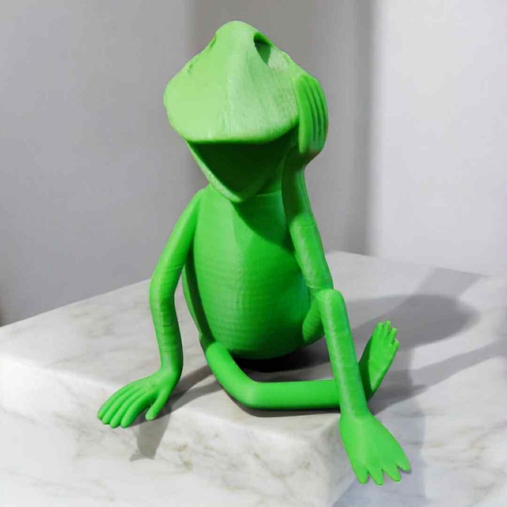 3D Printed Kermit Figurine